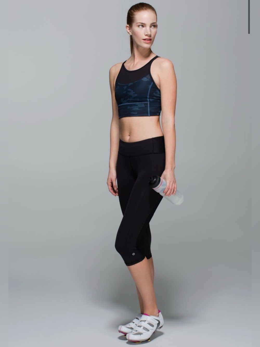 Lululemon Clip-In Crop Black Leggings Capri size 4